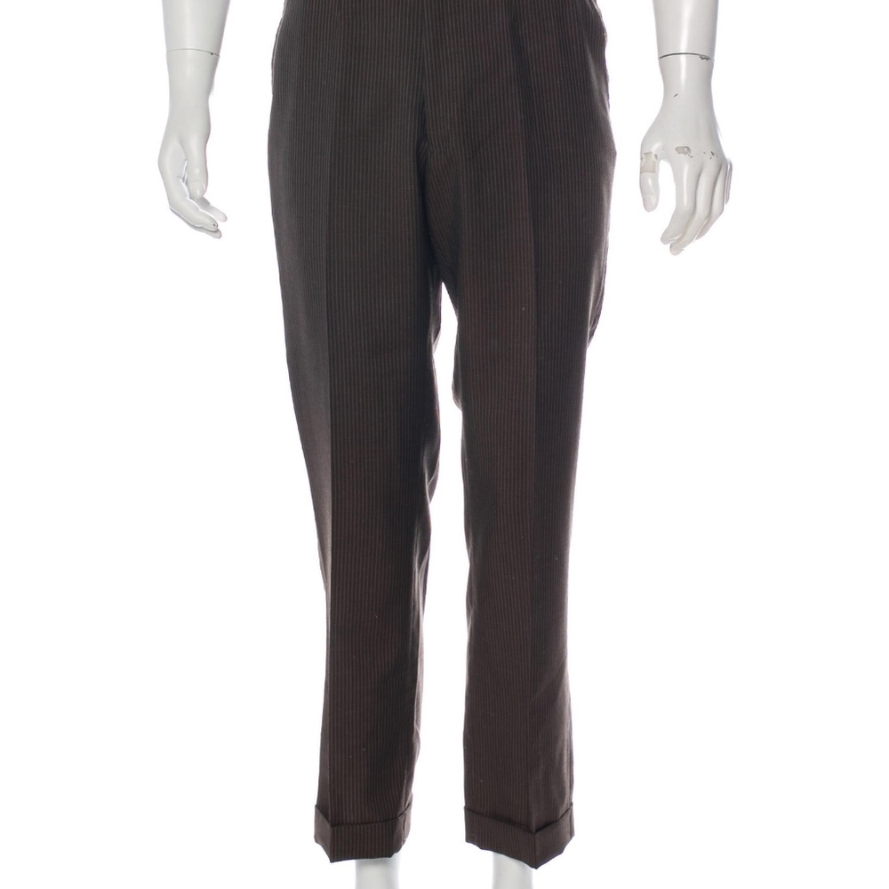 ISAIA Striped Wool Pants